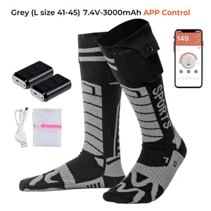Chaussette chauffante montagne — avant - pied et orteils, batterie 5 ou 7,4 V | VETCHAUD™ - vetement chauffant