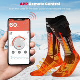 Chaussette chauffante montagne — avant - pied et orteils, batterie 5 ou 7,4 V | VETCHAUD™ - vetement chauffant
