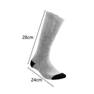 Chaussette chauffante nuit — piles 4,5 V et 50 % coton pour le coucher | VETCHAUD™ - vetement chauffant