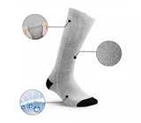 Chaussette chauffante nuit — piles 4,5 V et 50 % coton pour le coucher | VETCHAUD™ - vetement chauffant