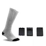 Chaussette chauffante nuit — piles 4,5 V et 50 % coton pour le coucher | VETCHAUD™ - vetement chauffant