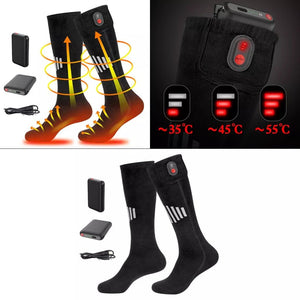 Chaussette chauffante rechargeable 4200 mAh — infrarouge FAR longue durée | VETCHAUD™ - vetement chauffant