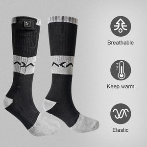 Chaussette chauffante ski 7,4 V 2200 mAh — 6 h sur les pistes | VETCHAUD™ - vetement chauffant