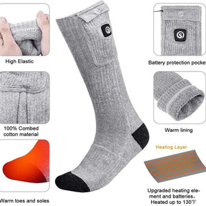 Chaussette chauffante sport polyvalente — ski, chasse, randonnée, pêche | VETCHAUD™ - vetement chauffant