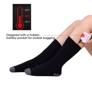 Chaussette chauffante thermic pied entier — chauffe du talon aux orteils | VETCHAUD™ - vetement chauffant