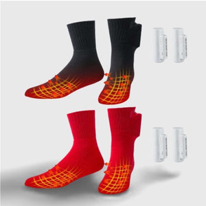 Chaussettes chauffantes batterie rechargeable — chasse et pêche hivernal | VETCHAUD™ - vetement chauffant
