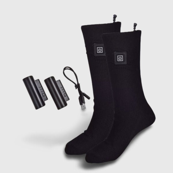 Chaussettes,Chaussettes chauffantes électriques,rechargeables,pour