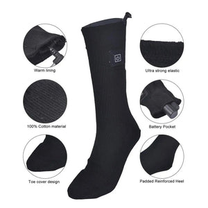 Chaussettes chauffantes pour dormir — chaleur douce la nuit, jusqu'à 8 h | VETCHAUD™ - vetement chauffant