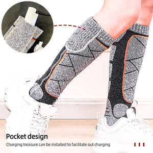 Chaussettes chauffantes pour homme — batterie 2200 ou 4000 mAh au choix | VETCHAUD™ - vetement chauffant