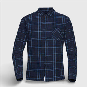 Chemise bleue électrique - vetement chauffant