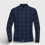 Chemise bleue électrique - vetement chauffant