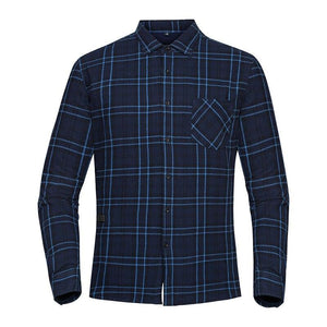 Chemise bleue électrique chemise Vêtement-chauffant.com 