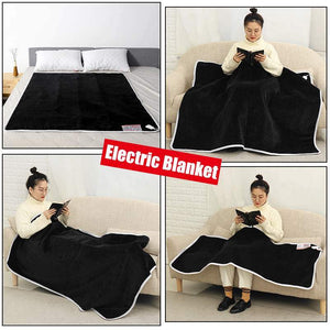 Couverture chauffante électrique | double épaisseur couverture chauffante vêtement-chauffant 