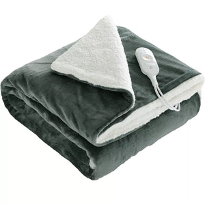 Couverture chauffante grise couverture chauffante vêtement-chauffant gris 180x130cm 