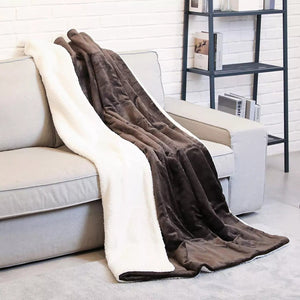 Couverture chauffante marron foncé couverture chauffante vêtement-chauffant 