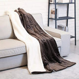 Couverture chauffante marron foncé couverture chauffante vêtement-chauffant 