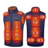 Doudoune chauffante 13 zones double contrôle – chaleur modulable | VETCHAUD™ - vetement chauffant