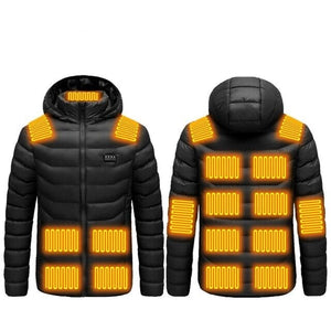 Doudoune chauffante 17 zones avec capuche – chaleur intégrale hiver | VETCHAUD™ - vetement chauffant