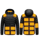 Doudoune chauffante 17 zones avec capuche – chaleur intégrale hiver | VETCHAUD™ - vetement chauffant