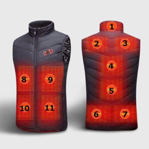 Doudoune chauffante double contrôle 11 zones – autonomie 6h | VETCHAUD™ - vetement chauffant