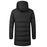 Doudoune chauffante longue homme 3 zones – hanches et bas du dos protégés | VETCHAUD™ - vetement chauffant