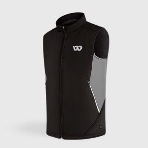 Doudoune chauffante noire 5 zones – compact et efficace pour l'hiver | VETCHAUD™ - vetement chauffant