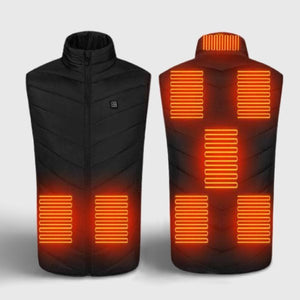 Doudoune chauffante sans manches 8 zones – liberté de mouvement totale | VETCHAUD™ - vetement chauffant