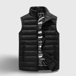 Doudoune chauffante sans manches homme 2 zones | VETCHAUD™ - vetement chauffant