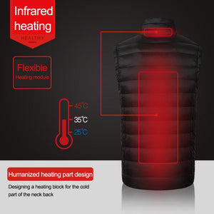 Doudoune chauffante sans manches homme 2 zones | VETCHAUD™ - vetement chauffant