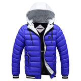 Doudoune d'hiver chauffante USB – bleue ou noire avec capuche | VETCHAUD™ - vetement chauffant