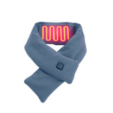 Écharpe chauffante électrique bleue USB – soin cervical | VETCHAUD™ - vetement chauffant