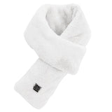 Écharpe chauffante mixte USB blanche – homme et femme | VETCHAUD™ - vetement chauffant