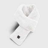 Écharpe chauffante mixte USB blanche – homme et femme | VETCHAUD™ - vetement chauffant