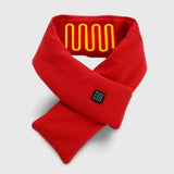Écharpe chauffante rouge USB – chaleur et style cet hiver | VETCHAUD™ - vetement chauffant
