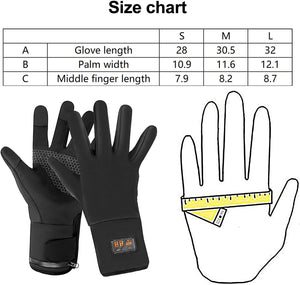 Gants chauffants électriques écran numérique - vetement chauffant