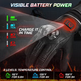 Gants chauffants en cuir pour moto - vetement chauffant