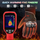 Gants chauffants en cuir pour moto - vetement chauffant