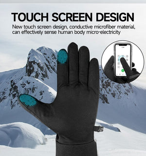 Gants fins chauffants tactiles - vetement chauffant