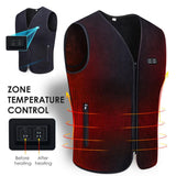 Gilet chauffant électrique femme 6 zones – coton rembourré USB | VETCHAUD™ - vetement chauffant
