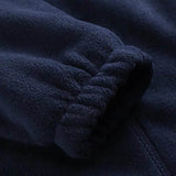 Gilet chauffant en polaire noire à 5 zones de chauffe Vêtement-chauffant.com 