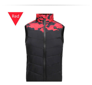 Gilet chauffant enfant camouflage gris – 3 zones infrarouge USB | VETCHAUD™ - vetement chauffant