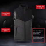 Gilet chauffant femme 9 zones double contrôle – coloris jaune et noir | VETCHAUD™ - vetement chauffant