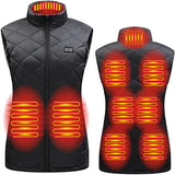 Gilet chauffant femme sans manches 9 zones – double contrôle avant/arrière | VETCHAUD™ - vetement chauffant
