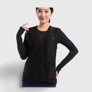 Gilet chauffant femme taille S – 5 zones USB sous - vêtement thermique | VETCHAUD™ - vetement chauffant