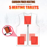 Gilet chauffant femme taille S – 5 zones USB sous - vêtement thermique | VETCHAUD™ - vetement chauffant