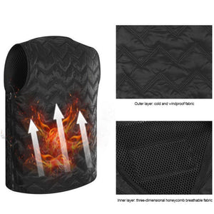 Gilet chauffant femme ultra fin – 3 zones USB sous pull | VETCHAUD™ - vetement chauffant