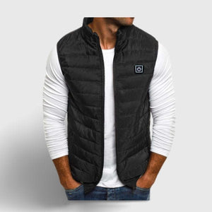 Gilet chauffant homme 2 zones USB – coupe - vent pour le ski et le quotidien | VETCHAUD™ - vetement chauffant