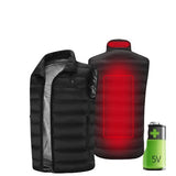 Gilet chauffant homme 2 zones USB – coupe - vent pour le ski et le quotidien | VETCHAUD™ - vetement chauffant