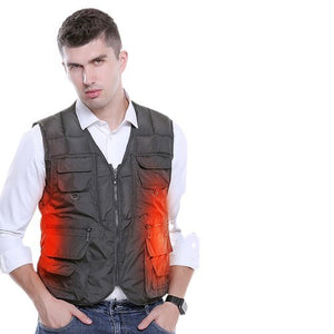 Gilet chauffant pour la chasse USB – 1 zone dos infrarouge | VETCHAUD™ - vetement chauffant