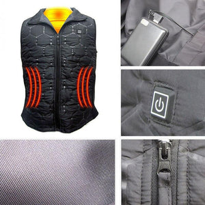 Gilet chauffant pour motard USB – 3 zones léger sous blouson | VETCHAUD™ - vetement chauffant